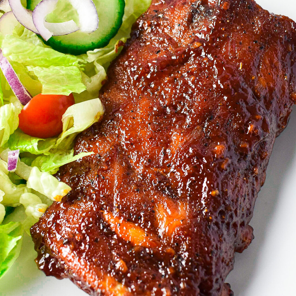 Sticky BBQ Honey Garlic Ribs