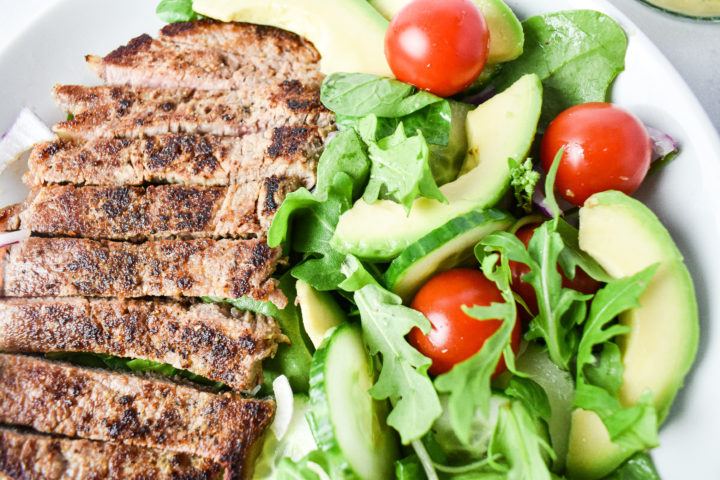 Steak Salad with Dijon Mustard Dressing