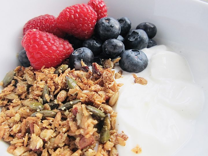 Healthy Crunchy Low Carb Granola - Andrea's Dainty Kitchen