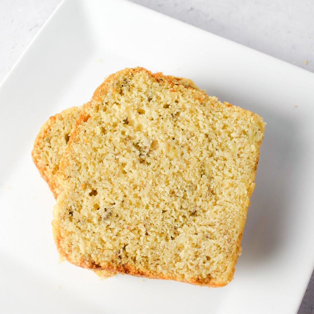 Small banana bread loaf