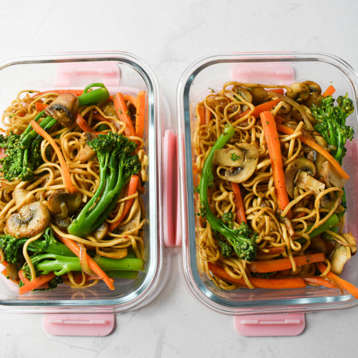 Vegetable Noodle Stir Fry (vegan friendly) - Andrea's Dainty Kitchen