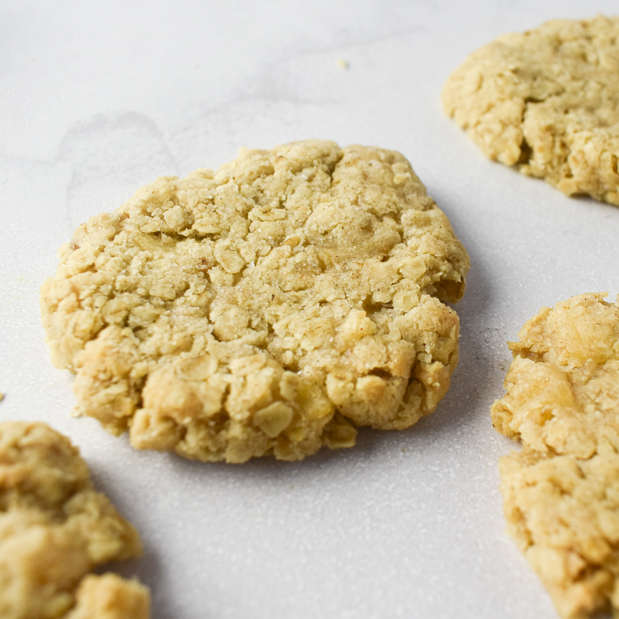 Crumbly Apple Crumble Oat Biscuits (cookies) - Drea's Dainty Kitchen