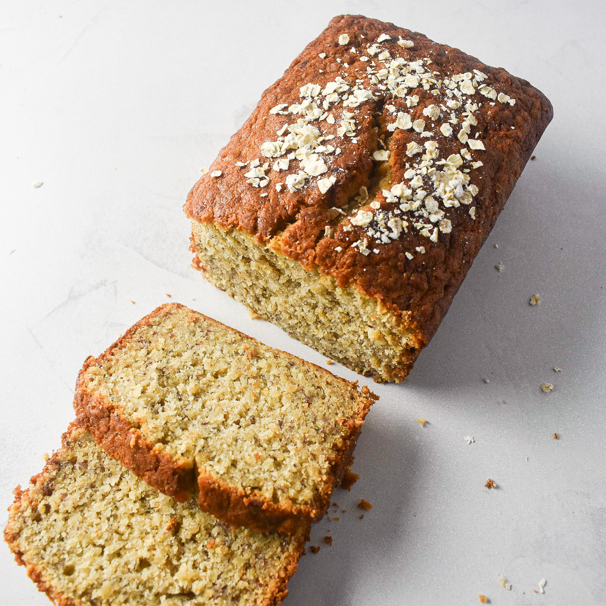 Banana Oat Loaf Cake