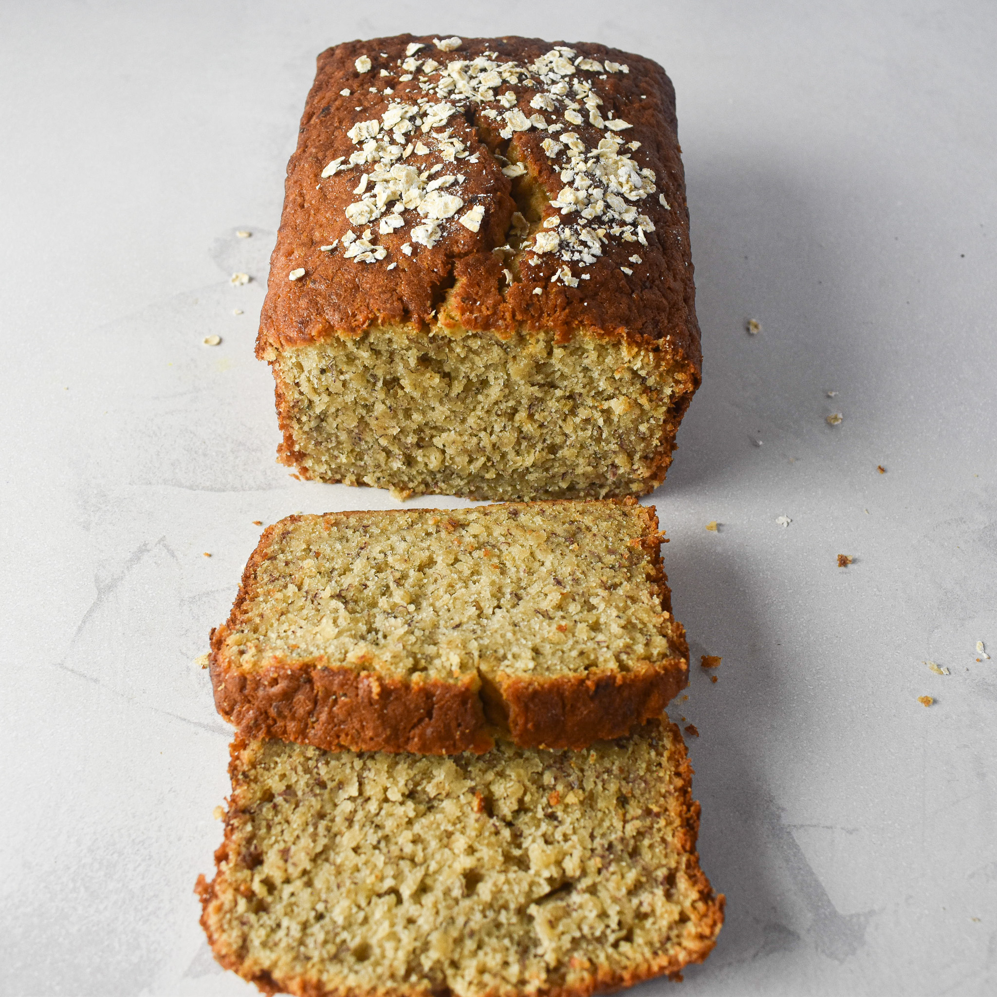 Banana Oat Loaf Cake - Andrea's Dainty Kitchen