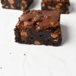 Triple Chocolate Fudgy Brownies (8 Inch Recipe) - Andrea's Dainty Kitchen