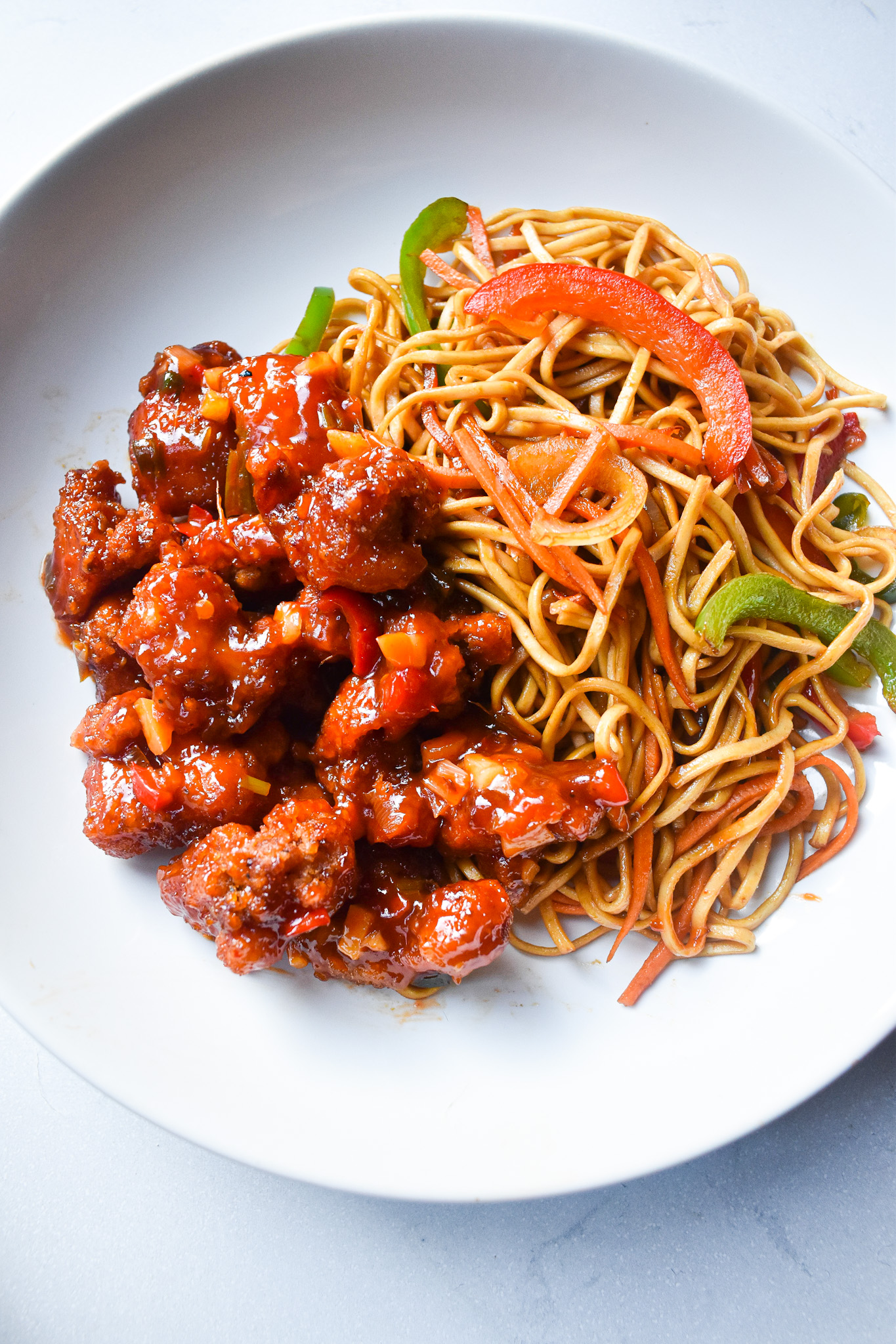 Crispy Sweet Chilli Chicken With Noodles Andreas Dainty Kitchen 9440