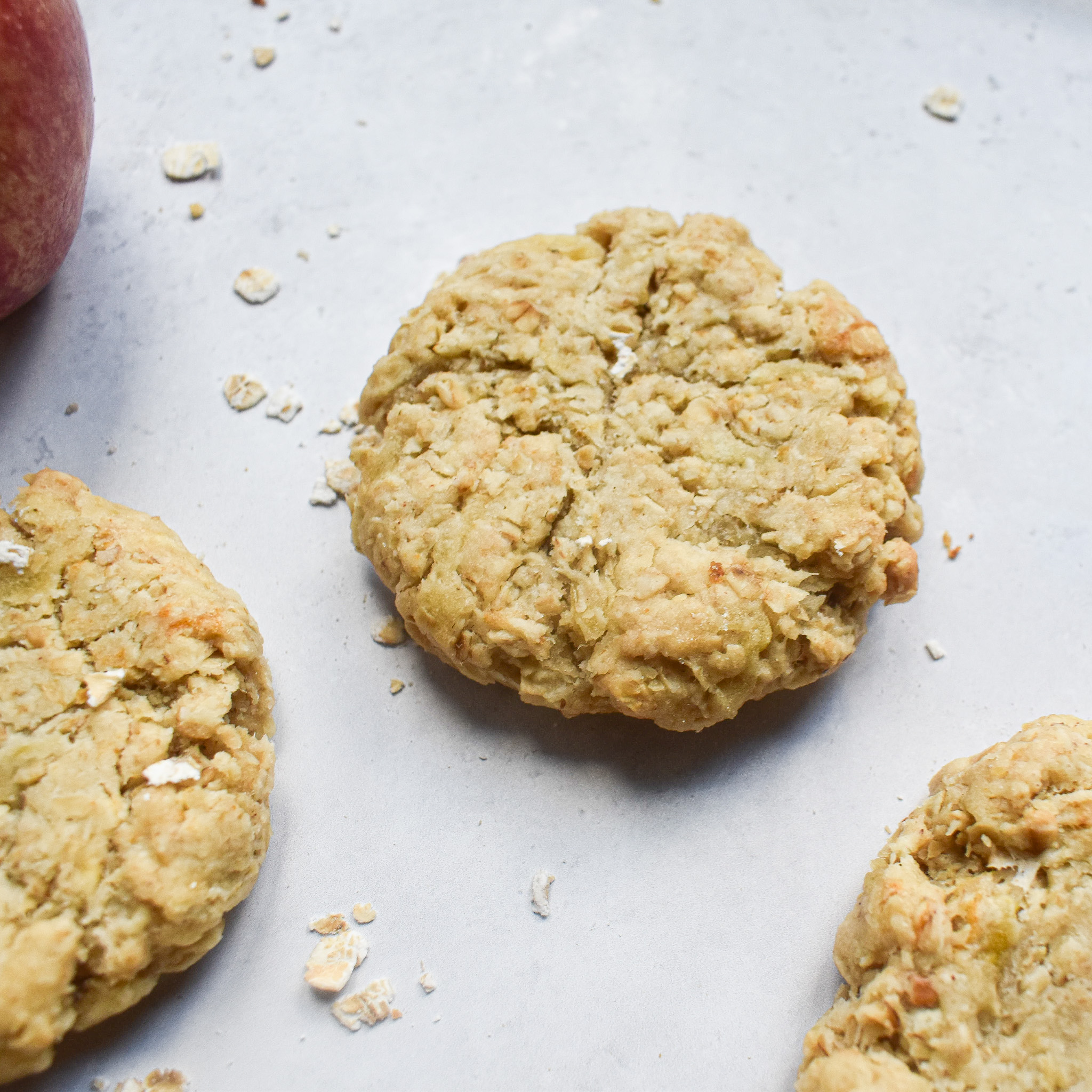 Crumbly Apple Crumble Oat Biscuits (Cookies) Andrea's Dainty Kitchen