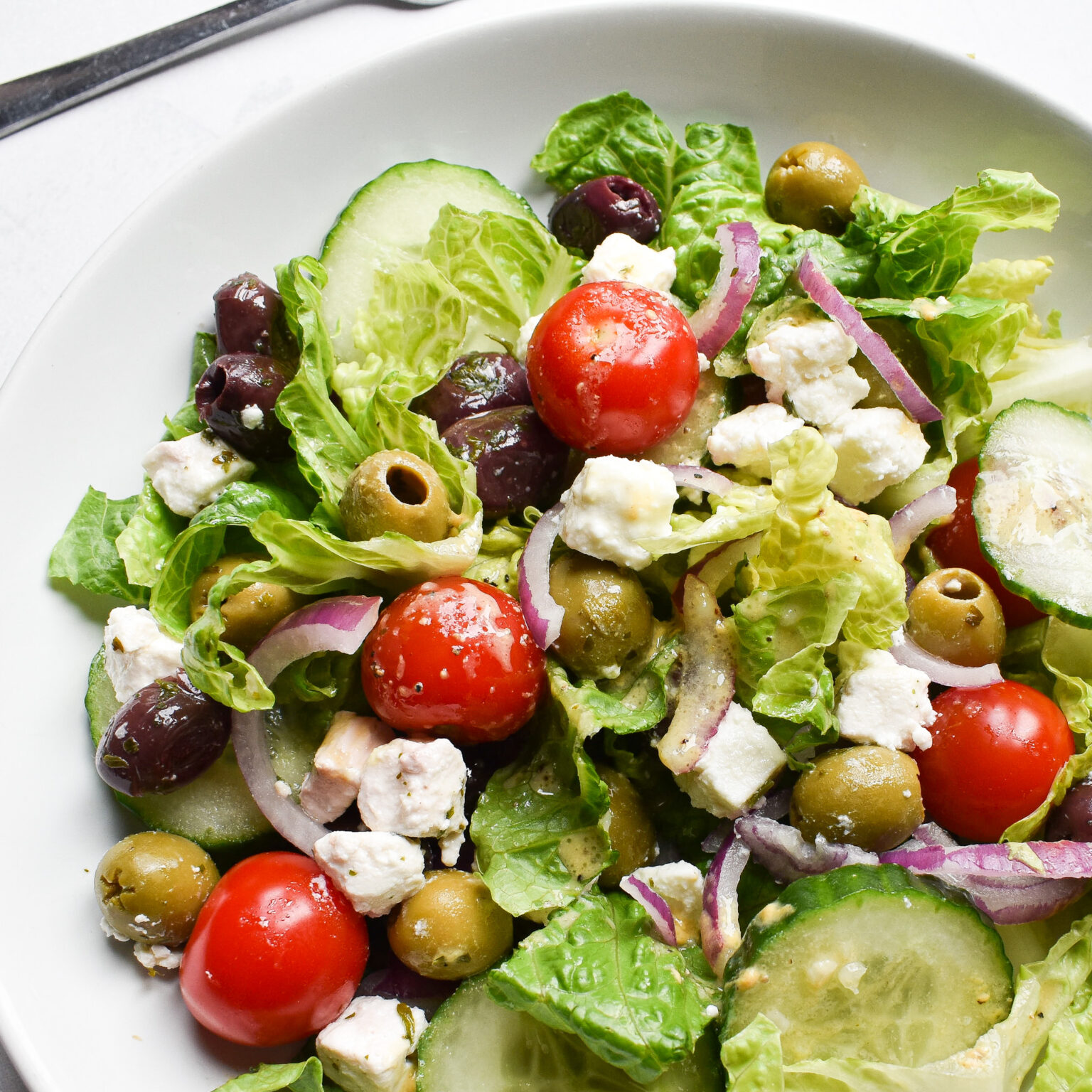 Feta and Olive Salad - Andrea's Dainty Kitchen