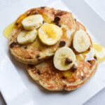 banana chocolate pancakes