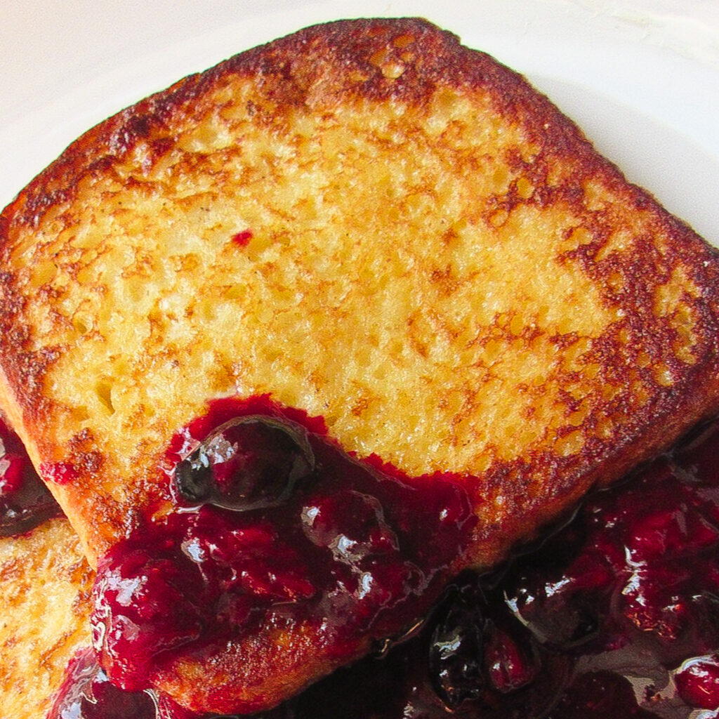 French toast berry compote